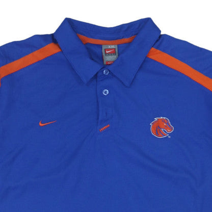 Nike Men’s Blue 2XL Dri-Fit Polo Shirt Boise State Team Sportswear