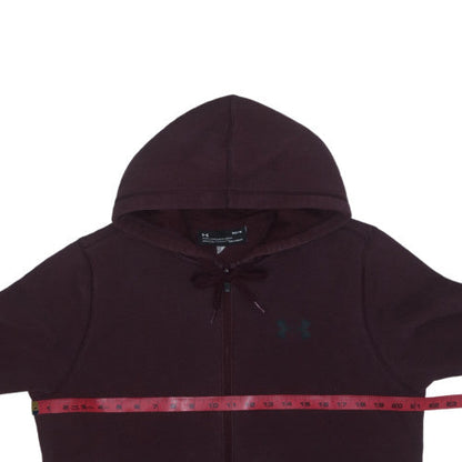 Under Armour Men's Brown Full Zip Hoodie Size M Fleece Sportswear
