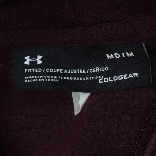 Under Armour Men's Brown Full Zip Hoodie Size M Fleece Sportswear
