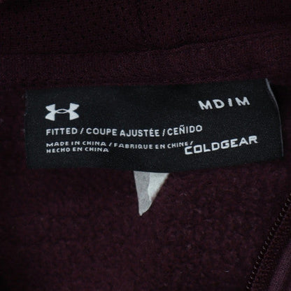 Under Armour Men's Brown Full Zip Hoodie Size M Fleece Sportswear