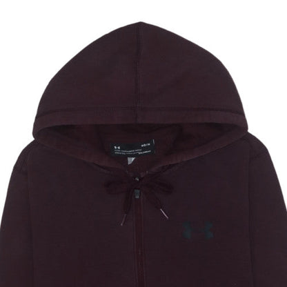Under Armour Men's Brown Full Zip Hoodie Size M Fleece Sportswear