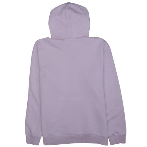 Adidas Womens Pink Pullover Hoodie L Cotton Blend Logo Casual