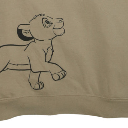 Disney The Lion King Women's Beige Pullover Hoodie Size L