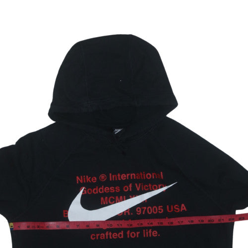 Nike Men's Black M Hooded Pullover Fleece Activewear Jacket