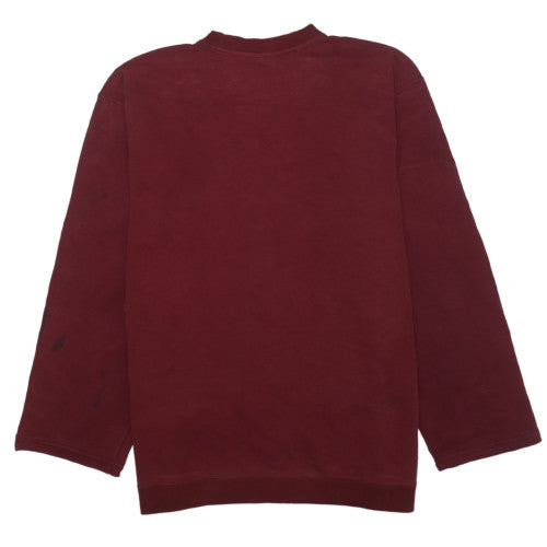 Nike Men's Red L Crew Neck Pullover Sweatshirt Regular Fit