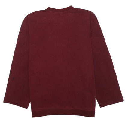 Nike Men's Red L Crew Neck Pullover Sweatshirt Regular Fit