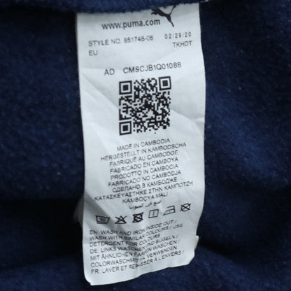 Puma Men's Blue Crew Neck Pullover Sweatshirt M Regular Fit
