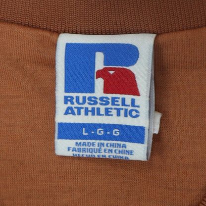 Russell Athletic Men's Brown Fleece Zip Vest Size L