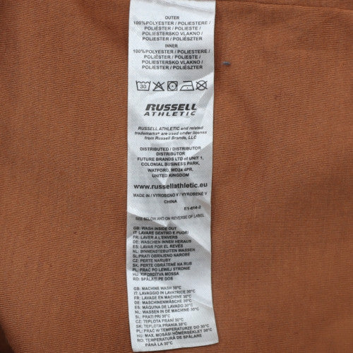 Russell Athletic Men's Brown Fleece Zip Vest Size L