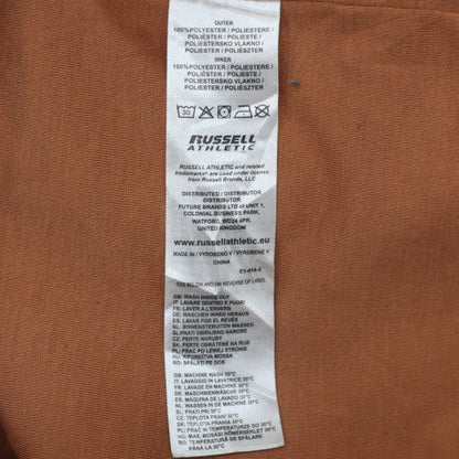 Russell Athletic Men's Brown Fleece Zip Vest Size L