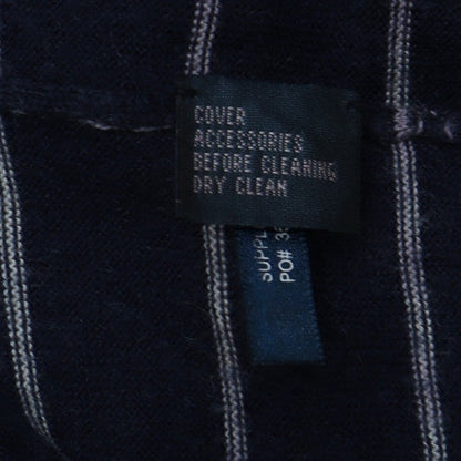Ralph Lauren Men's Blue Striped Henley Wool Silk Cashmere Jumper Size S