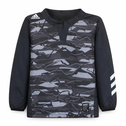 Adidas Boys Black Camouflage Pullover Sweatshirt Size 140 Long Sleeve