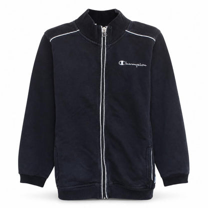 Champion Womens Black Size 12 Track Jacket Full Zip Activewear