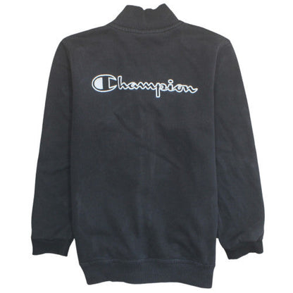 Champion Womens Black Size 12 Track Jacket Full Zip Activewear