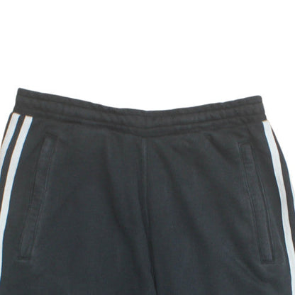 Adidas Mens Black Sweat Shorts S Retro Stripe Casual Athletic