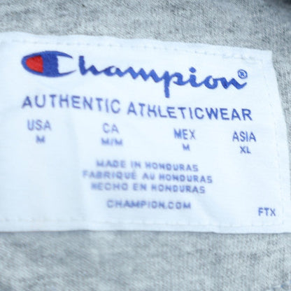 Champion Men's Blue Pullover Sweatshirt Size M Logo Fleece Crew Neck