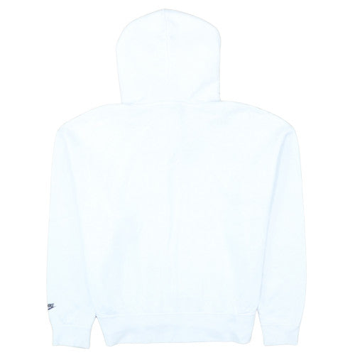 Nike Men's White Pullover Hoodie M Sports Fleece Sweatshirt