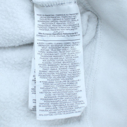 Nike Men's White Pullover Hoodie M Sports Fleece Sweatshirt