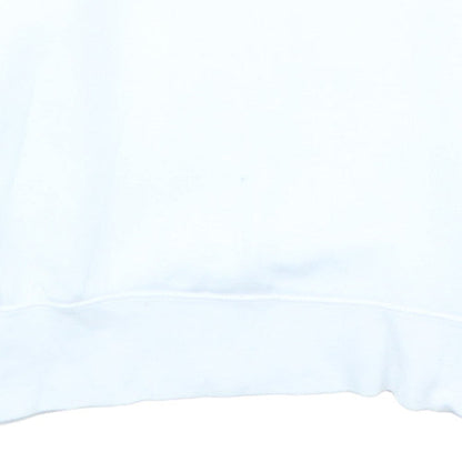 Nike Men's White Pullover Hoodie M Sports Fleece Sweatshirt