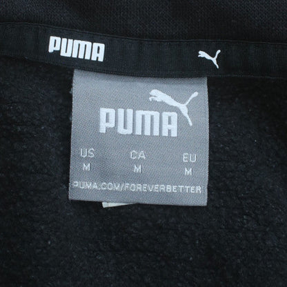 Puma Men’s Black Medium 1/4 Zip Fleece Sweatshirt Pullover