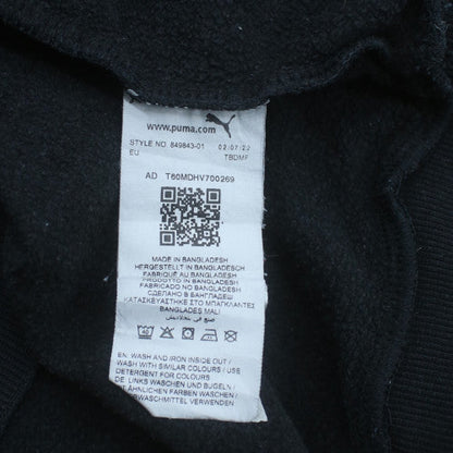 Puma Men’s Black Medium 1/4 Zip Fleece Sweatshirt Pullover