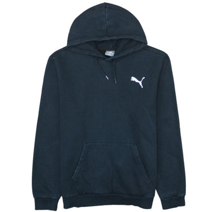Puma Men’s Black Pullover Hoodie L Fleece Sweatshirt