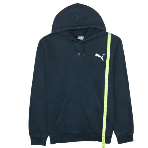 Puma Men’s Black Pullover Hoodie L Fleece Sweatshirt