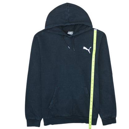 Puma Men’s Black Pullover Hoodie L Fleece Sweatshirt
