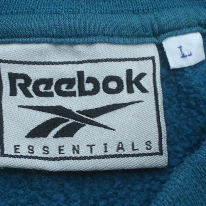 Reebok Essentials Mens Blue Crew Neck Pullover Sweatshirt L