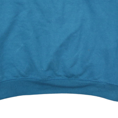 Reebok Essentials Mens Blue Crew Neck Pullover Sweatshirt L