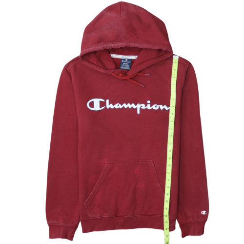 Champion Men's Red Small Pullover Hoodie Fleece Sweatshirt