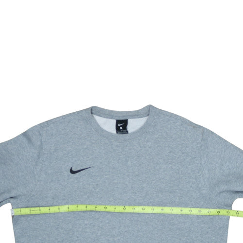 Nike Men's Grey Large Pullover Sweatshirt Crew Neck Fleece