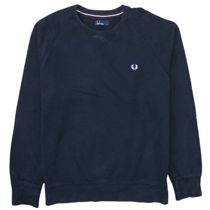 Fred Perry Men's Blue XL Crew Neck Pullover Sweatshirt