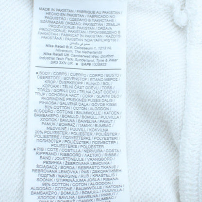 Nike Men's White Graphic Logo Pullover Sweatshirt Size M