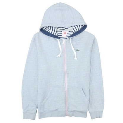 Lacoste Live Men's Grey Full Zip Hoodie Size 2XL Cotton