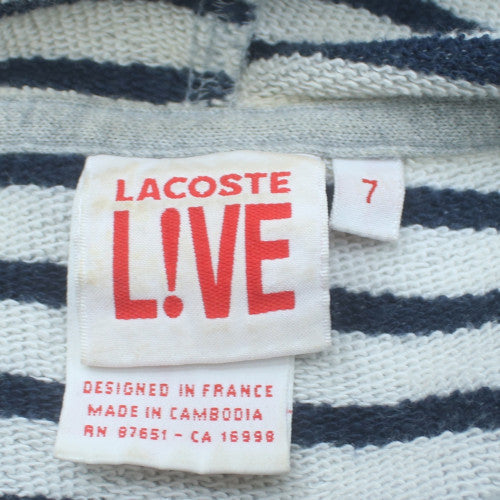 Lacoste Live Men's Grey Full Zip Hoodie Size 2XL Cotton