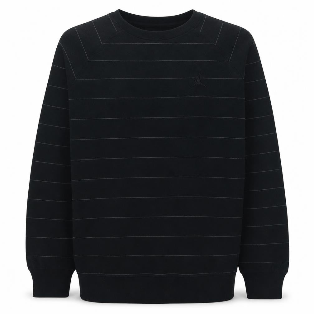 Nike Jordan Men’s Black Striped Pullover Sweatshirt L