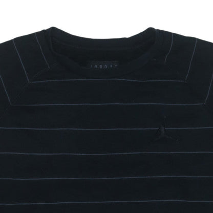 Nike Jordan Men’s Black Striped Pullover Sweatshirt L