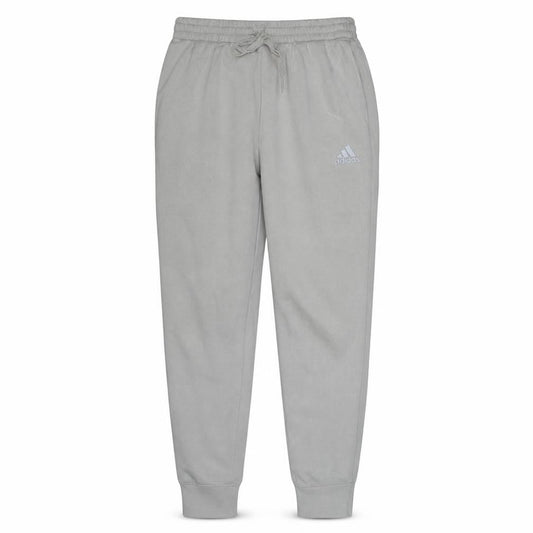Front view of Adidas men’s beige jogger sweatpants, size M, drawstring waist