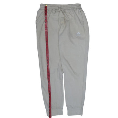 Adidas Mens Beige Jogger Sweatpants Size M Drawstring Waist