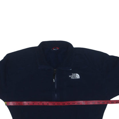 The North Face Boys Blue Fleece 1/4 Zip Pullover Sweatshirt - 10 Years