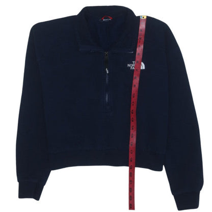 The North Face Boys Blue Fleece 1/4 Zip Pullover Sweatshirt - 10 Years