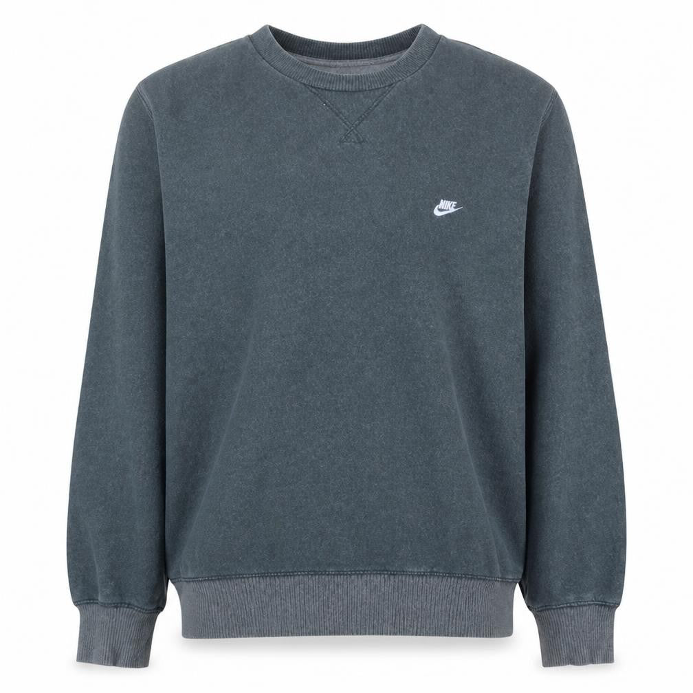 Nike Men's Grey Pullover Crew Neck Sweatshirt M Regular Fit