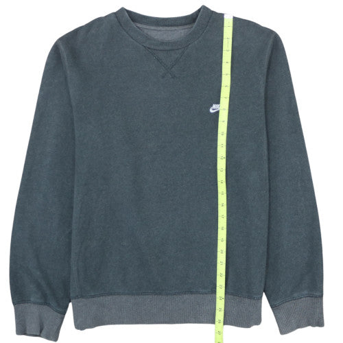 Nike Men's Grey Pullover Crew Neck Sweatshirt M Regular Fit