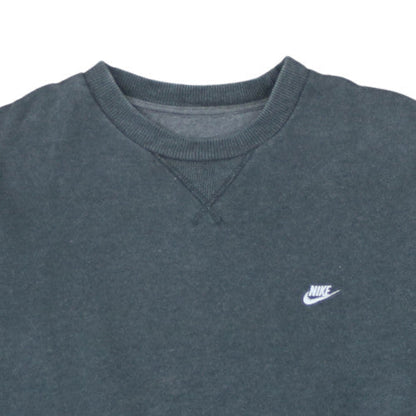 Nike Men's Grey Pullover Crew Neck Sweatshirt M Regular Fit