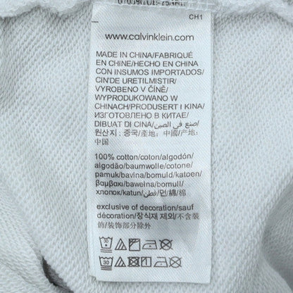 Calvin Klein Jeans Men's White XL Sleeveless Logo Hoodie