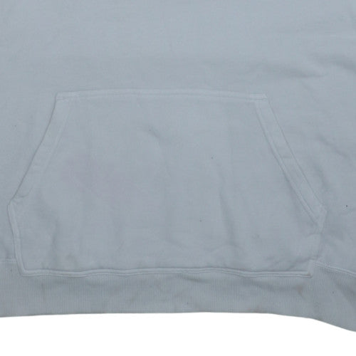 Calvin Klein Jeans Men's White XL Sleeveless Logo Hoodie