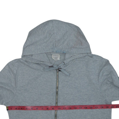 Calvin Klein Men Grey Full Zip Hoodie Size M Regular Fit Jersey