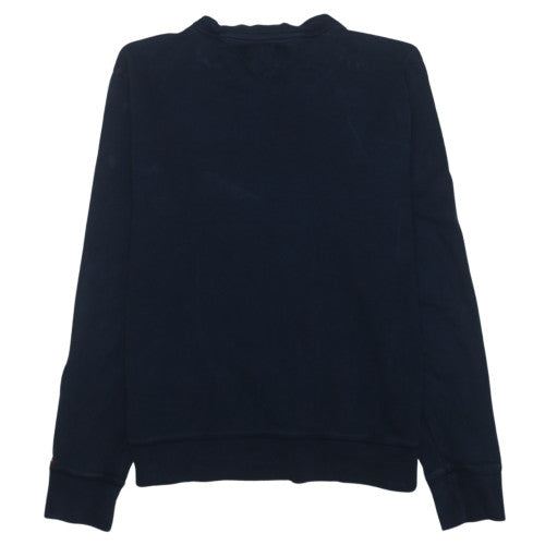 Tommy Hilfiger Men's Blue Embroidered Logo Sweatshirt M