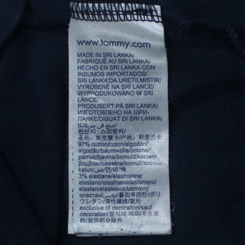 Tommy Hilfiger Men's Blue Embroidered Logo Sweatshirt M